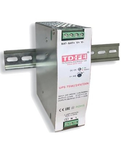 UPS 75W/24V/DIN. Блок бесперебойного питания. FARADAY в Архангельске