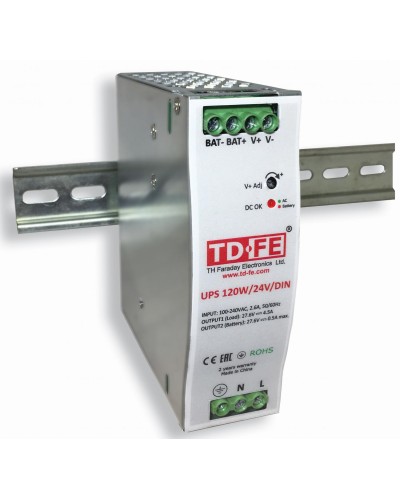 UPS 120W/24V/DIN. Блок бесперебойного питания. FARADAY в Архангельске