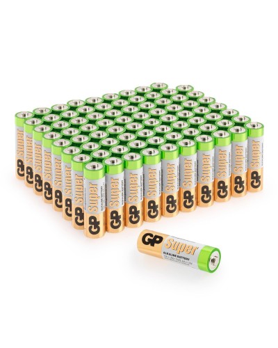 GP Super Alkaline 15A AA (GP 15A-2CRVS80), упак. 80 шт.. Алкалиновые батарейки. GP Batteries в Архангельске