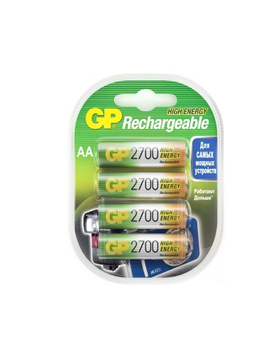 GP 270AAHC AA (GP 270AAHC-2DECRC4), упак. 4 шт.. Перезаряжаемые аккумуляторы. GP Batteries в Архангельске
