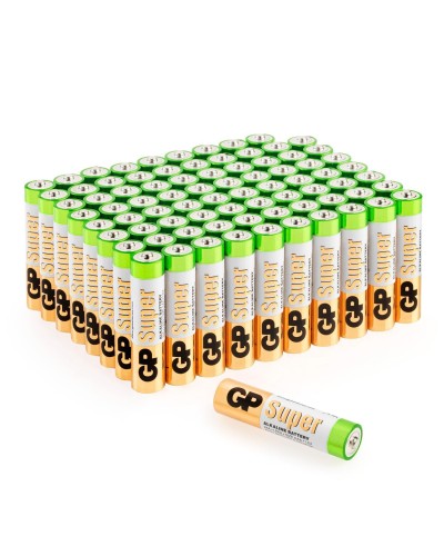 GP Super Alkaline 24A AAA (GP 24A-2CRVS80), упак. 80 шт.. Алкалиновые батарейки. GP Batteries в Архангельске