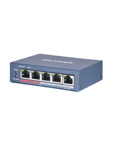 DS-3E0105P-E(B). Коммутатор с питанием POE. Hikvision в Архангельске