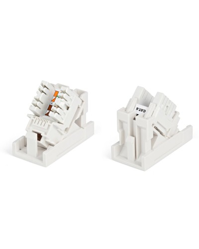 SIP2K-C6-M45-22.5. Вставка 45x22,5 с наклонным модулем RJ-45 категории 6. Hyperline в Архангельске