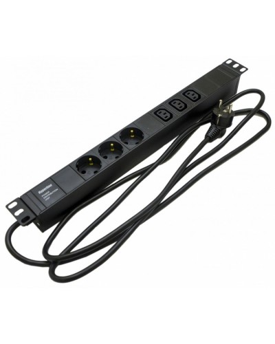 SHE19-3SH-3IEC-2.5EU. Блок розеток 19. Hyperline в Архангельске