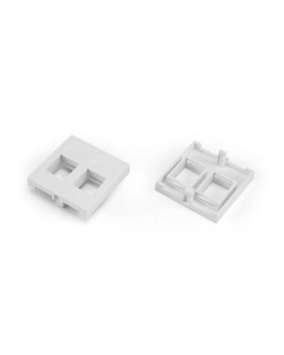 SIP2-2N-M45-45. Вставка 45x45 (аналог Mosaic) для 2х модулей формата Keystone Jack. Hyperline в Архангельске