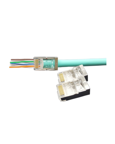 PLEZ-8P8C-U-C6-SH-100 (100 шт). Разъем RJ-45. Hyperline в Архангельске
