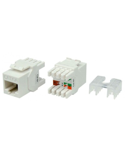 KJ8-8P8C-C6A-180-WH. Вставка Keystone Jack RJ-45. Hyperline в Архангельске