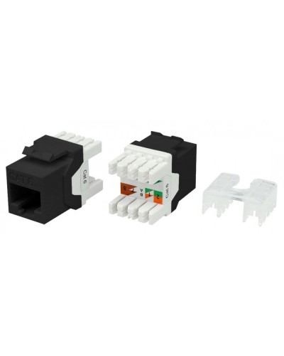 KJ8-8P8C-C6-180-BK. Вставка Keystone Jack RJ-45. Hyperline в Архангельске