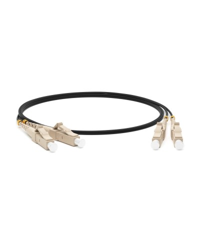 FC-D2-50-LC/PR-LC/PR-H-1M-LSZH-BK. Патч-корд волоконно-оптический многомодовый. Hyperline в Архангельске