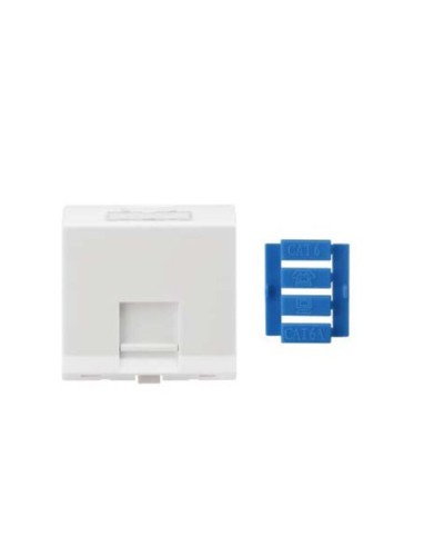 SIP3A-1K-M45-45. Вставка угловая 45x45 для 1 модуля Кeystone Jack, со шторками. Hyperline в Архангельске