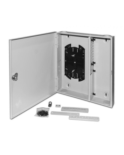 FO-WBX-4xSLT-W140H42-32UN-GY. Кросс оптический настенный. Hyperline в Архангельске