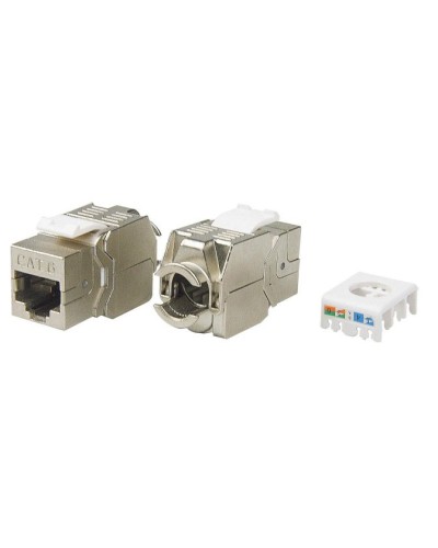 KJ8-8P8C-C6-180-TLS-SH-F-WH. Вставка Keystone Jack RJ-45. Hyperline в Архангельске