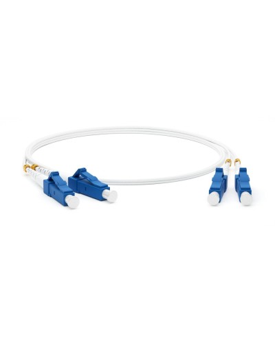 FC-D2-9A1-LC/UR-LC/UR-H-2M-LSZH-WH. Патч-корд волоконно-оптический одномодовый. Hyperline в Архангельске