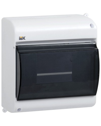Корпус пластиковый КМПн 2/6 IP30 белый KREPTA 3 (MKP42-N-06-30-09). Щиток модульный с прозрачной дверцей, настенный. IEK в Архангельске