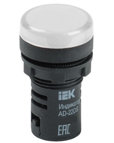 Лампа AD22DS (LED) матрица D22 мм 230В белый (BLS10-ADDS-230-K01). Светосигнальный индикатор. IEK в Архангельске