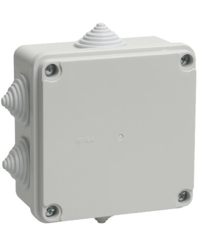 Коробка распаячная КМ41233 100х100х50 открытой проводки IP44 6 гермовводов серая (UKO11-100-100-050-K41-44). Коробка распаячная безгалогенная (HF). IEK в Архангельске