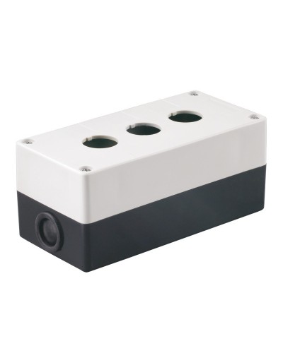 Корпус КП103 для кнопок 3 места белый (BKP10-3-K01). Корпус для кнопочных постов. IEK в Архангельске