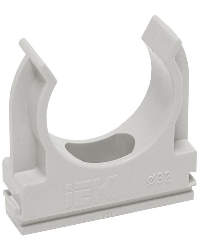 Держатель с защёлкой D25 серый ELASTA (100 шт) (CTA10D-CF25-K41-100). Держатель с защёлкой. IEK в Архангельске