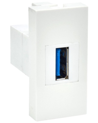 Розетка USB A 3.0 PRIMER РКЮ-10-00-П белый IEK (PR-KK40D-RU-0-1-A3-K01). Розетка USB. IEK в Архангельске