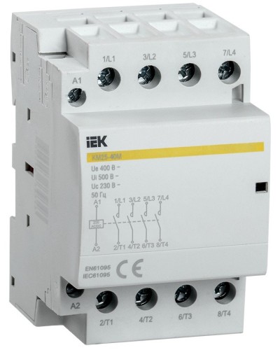 Контактор модульный КМ25-40М AC/DC (MKK21-25-40). Контактор модульный. IEK в Архангельске