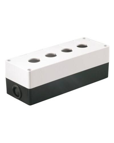 Корпус КП104 для кнопок 4 места белый (BKP10-4-K01). Корпус для кнопочных постов. IEK в Архангельске