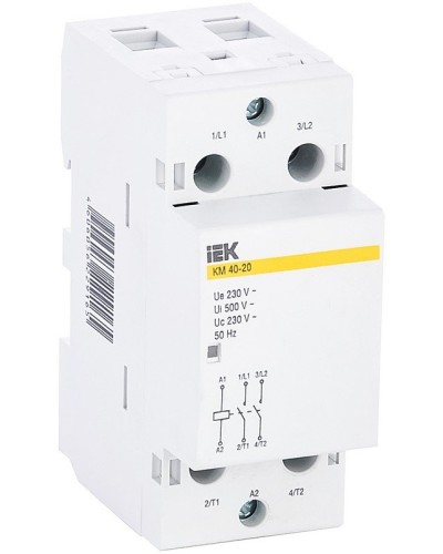 Контактор модульный КМ40-20 AC (MKK11-40-20). Контактор модульный. IEK в Архангельске