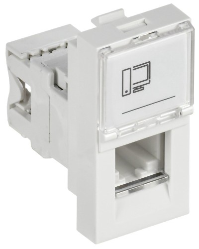 Розетка RJ45 кат.6 PRIMER РКИ-10-00-П-6 белый IEK (PR-KK40D-RI-0-1-C06U-K01). Розетка RJ-45. IEK в Архангельске