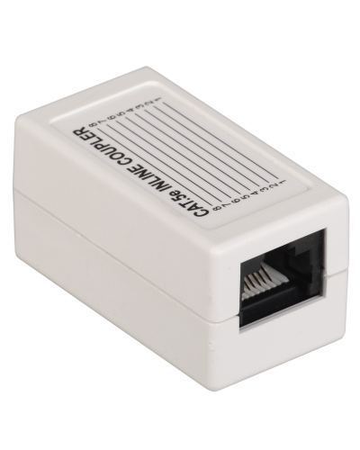 CS70-1C5EU. Проходной адаптер категория 5Е UTP тип RJ45-RJ45, белый. ITK в Архангельске