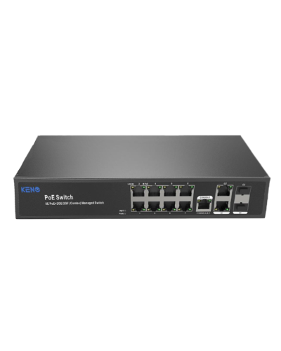 KN-SW802SFP/M2. Коммутатор с питанием по PoE. KENO в Архангельске