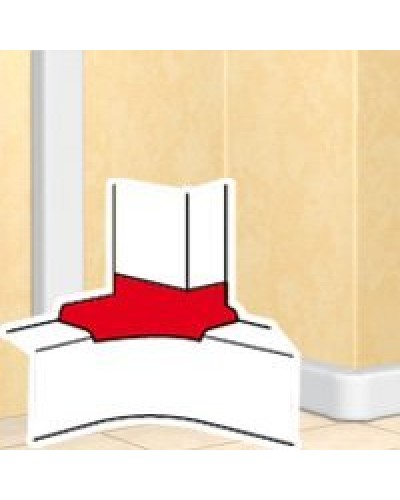 Отвод угловой для короба DLP 35х80/105, 50х80/150 (010763): Отвод угловой в Архангельске