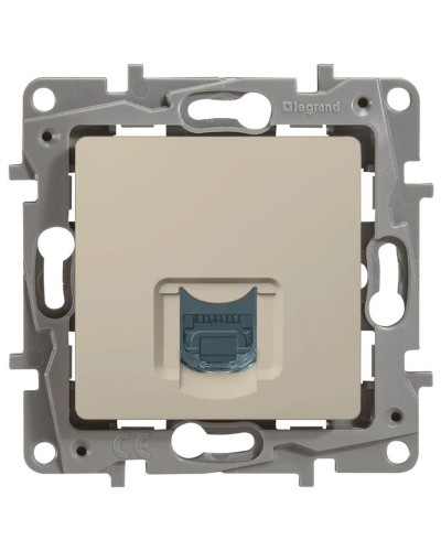 Розетка 5e, UTP, 1хRJ45, ETIKA, слоновая кость (672341). Розетка. LegranD в Архангельске