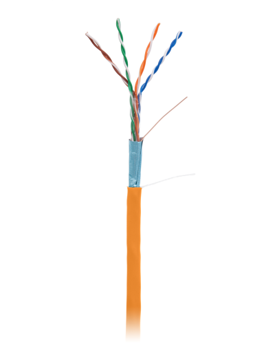 F/UTP 4pair, Cat5e, In, LSZH (EC-UF004-5E-LSZH-OR). Кабель «витая пара» (LAN) для структурированных систем связи. NETLAN в Архангельске