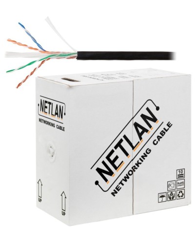 U/UTP 4pair, Cat6, Solid, Out, PE (EC-UU004-6-PE-BK). Кабель «витая пара» (LAN) для структурированных систем связи. NETLAN в Архангельске