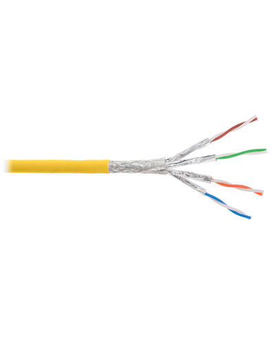 S/FTP, 4pair, Cat7a, Solid, In, LSZH (NKL 4375C-YL). Кабель «витая пара» (LAN) для структурированных систем связи. NIKOLAN в Архангельске