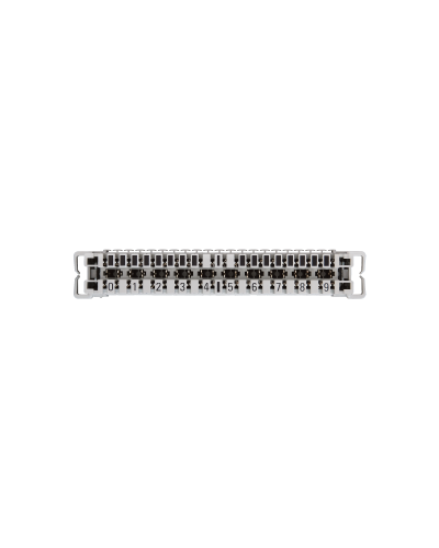 NMC-PL10-CU-10 (10 шт). Плинт неразмыкаемый, (0...9), крепление под кронштейн и круглые направляющие. NIKOMAX в Архангельске