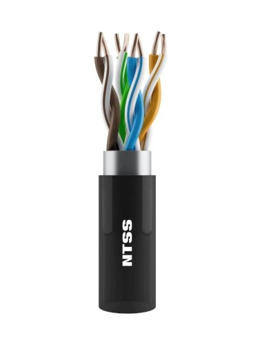 NTSS-OUT-UTP4-5Е-PE-BL кат.5E UTP 4 пары 24AWG PE внешний 305м черный. Кабель «витая пара» (LAN) для структурированных систем связи. NTSS в Архангельске