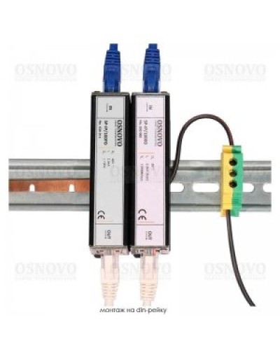 SP-IP/100D. Устройство грозозащиты цепей Ethernet. OSNOVO в Архангельске