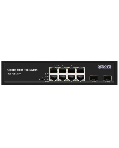 SW-80802(150W). Промышленный PoE коммутатор Gigabit Ethernet на 10 портов. OSNOVO в Архангельске