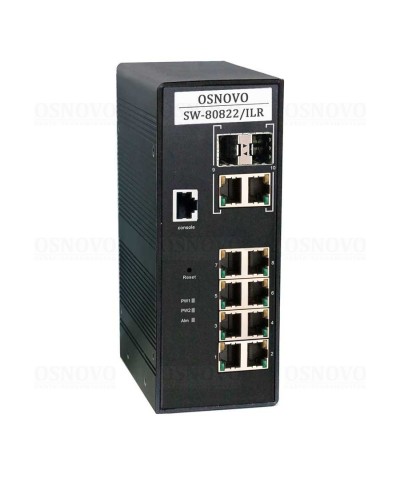 SW-80822/ILR. Коммутатор 10-портовый Gigabit Ethernet с PoE. OSNOVO в Архангельске