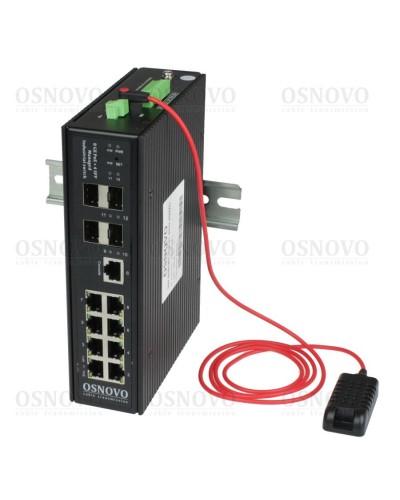 SW-80804/ILS(port 90W,300W). Коммутатор с PoE. OSNOVO в Архангельске