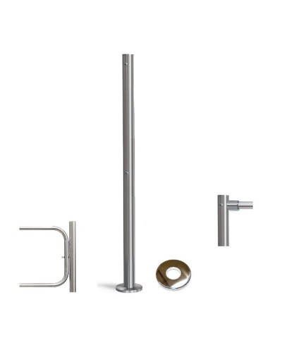 PERCo-BH02 2-15 с крышкой. Стойка с отверстием под стопорный механизм поворотной секции и с 2-мя отверстиями для крепления патрубков на стороне, противоположной створке. PERCo в Архангельске