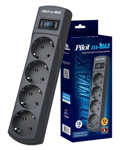 Pilot m-MAX 1.8м. Сетевой фильтр. Pilot в Архангельске