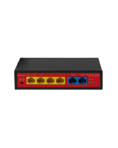 PND-04P-2M Lite (48W). Коммутатор неуправляемый 6-портовый с функцией PoE. Polyvision в Архангельске