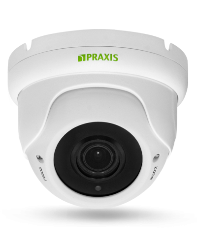 PP-7141IP 2.8-12 AUDIO. Видеокамера IP купольная. Praxis в Архангельске