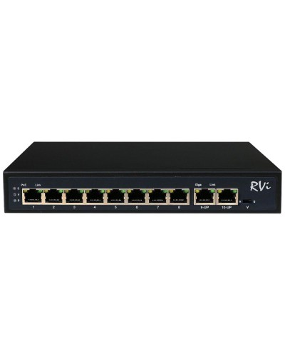 RVi-1NS08F-2T (1G). Коммутатор с питанием по PoE. RVi в Архангельске