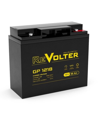 Revolter GP 1218. Аккумулятор автомобильный герметичный свинцово-кислотный. Revolter в Архангельске