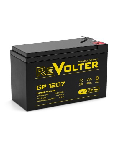 Revolter GP 1207. Аккумулятор автомобильный герметичный свинцово-кислотный. Revolter в Архангельске