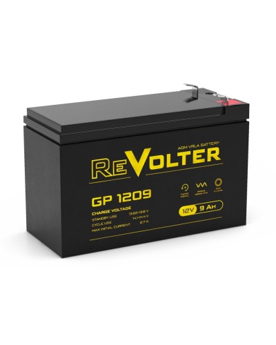 Revolter GP 1209. Аккумулятор автомобильный герметичный свинцово-кислотный. Revolter в Архангельске