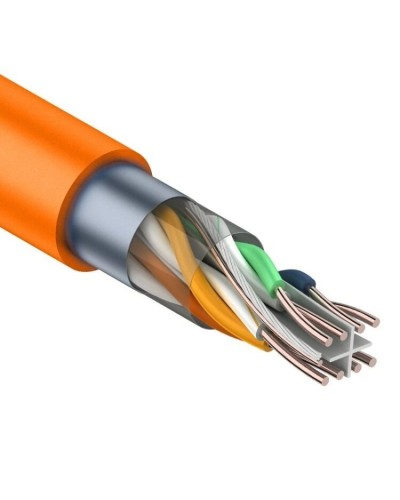 F/UTP, CAT 6, ZH нг(А)-HF, 4PR, 23AWG, INDOOR, SOLID, оранжевый, 305 м, REXANT (01-0151). Кабель «витая пара» (LAN) для структурированных систем связи. Rexant в Архангельске
