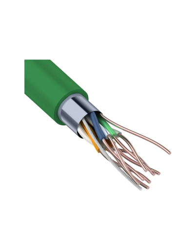 F/UTP, CAT 5e, нг(А)-LSLTx, 4х2х0,52мм, 24AWG, INDOOR, SOLID, зеленый, 305м REXANT (01-0161). Кабель «витая пара» (LAN) для структурированных систем связи. Rexant в Архангельске